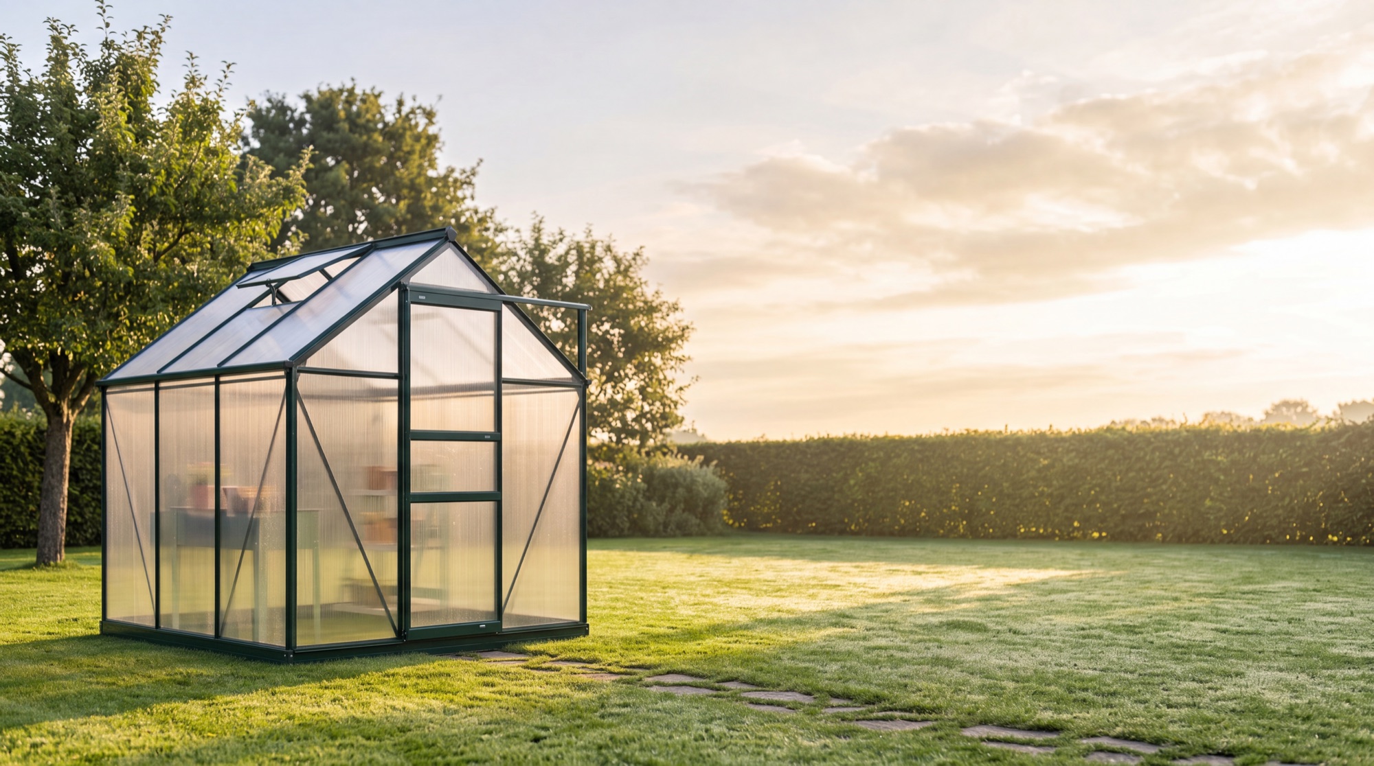 Greenhouse in the garden